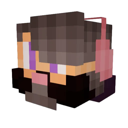 XEPOM Minecraft avatar head, 3D render