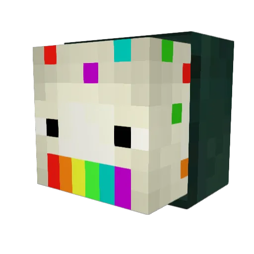 XER05478 Minecraft avatar head, 3D render