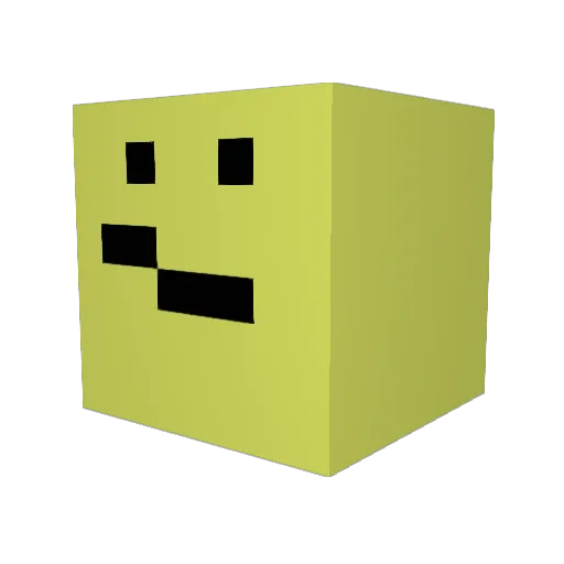 XERO2491 Minecraft avatar head, 3D render