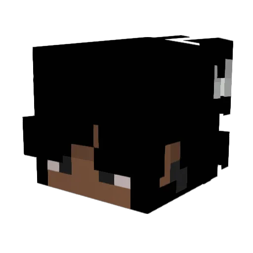 XESTI Minecraft avatar head, 3D render