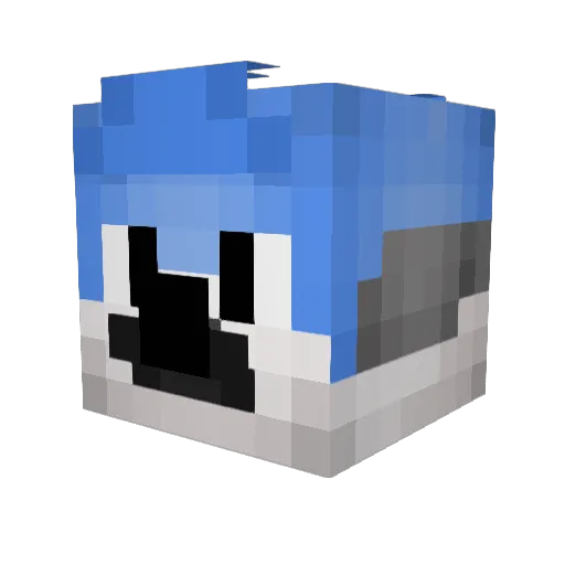 XETTIN Minecraft avatar head, 3D render