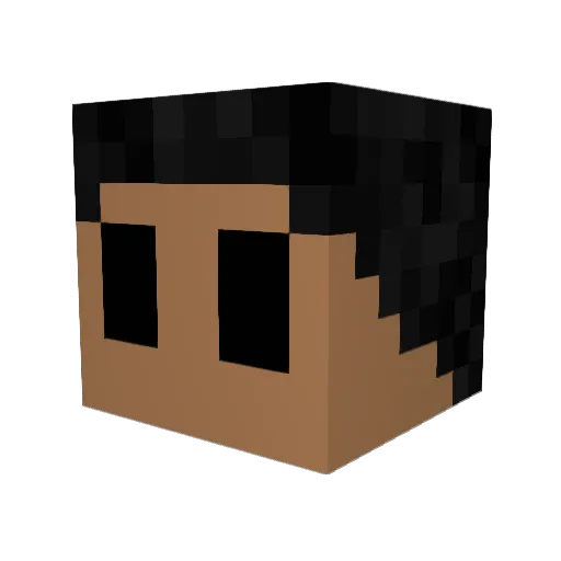 XElite25 Minecraft avatar head, 3D render