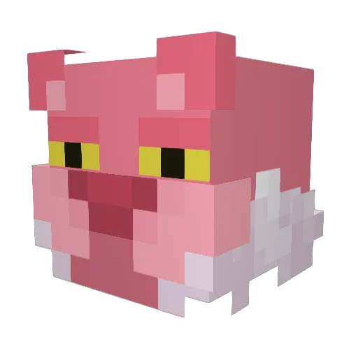 XElles_ Minecraft avatar head, 3D render
