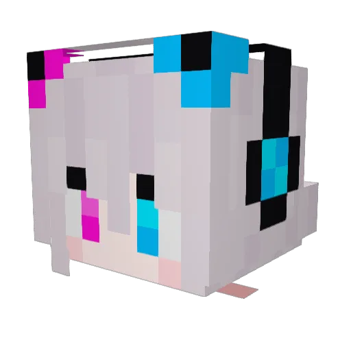 XEnderKULYX Minecraft avatar head, 3D render