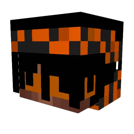 XFBN906 Minecraft avatar head, 3D render
