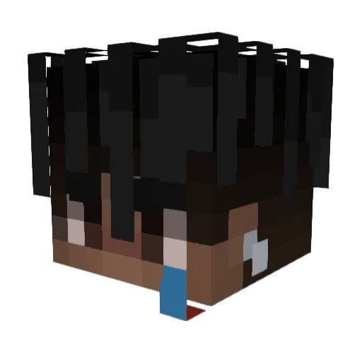 XFRUSTRACION Minecraft avatar head, 3D render