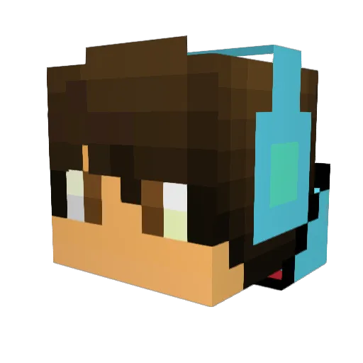 XF_nightmare Minecraft avatar head, 3D render
