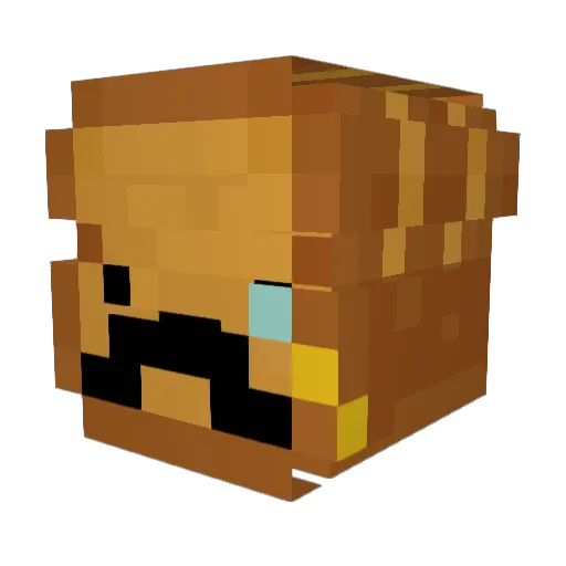 XFaZeNotSapo Minecraft avatar head, 3D render