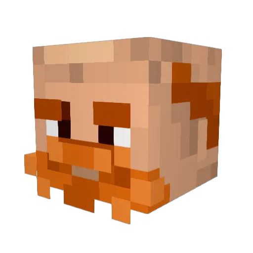 XFavio Minecraft avatar head, 3D render