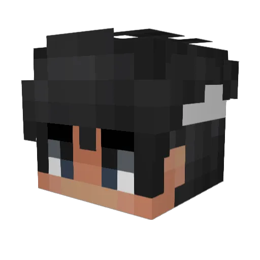 XFelpaRossaX Minecraft avatar head, 3D render