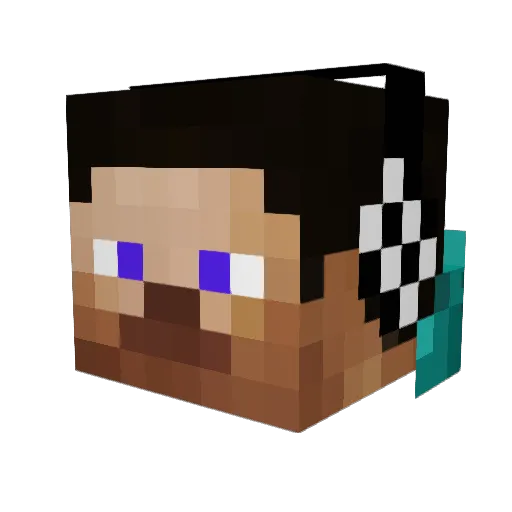 XFinlandia Minecraft avatar head, 3D render