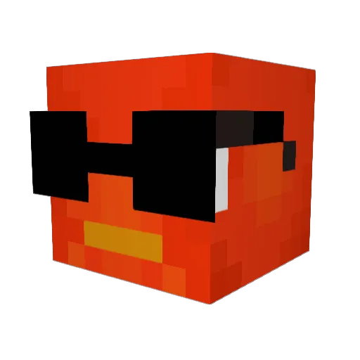 XFisterX Minecraft avatar head, 3D render