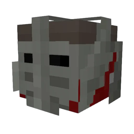 XFlaashX Minecraft avatar head, 3D render