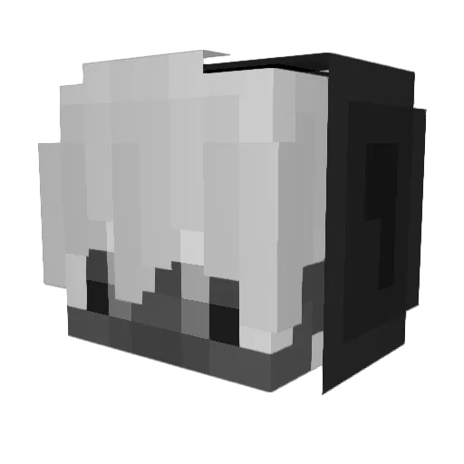 XFlamingRageX Minecraft avatar head, 3D render