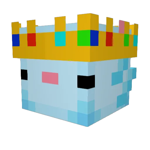 XFlip_2137 Minecraft avatar head, 3D render
