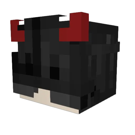 XFoxSpiritX Minecraft avatar head, 3D render