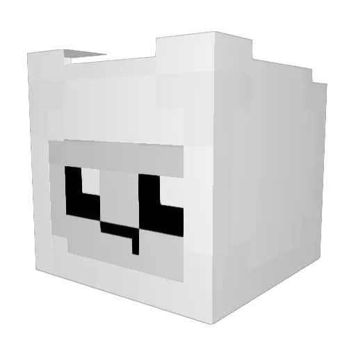 XFraKnight Minecraft avatar head, 3D render