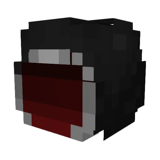 XGAMERW Minecraft avatar head, 3D render