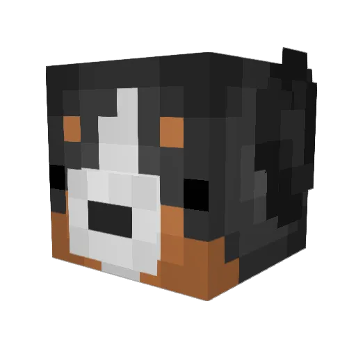 XGIZGUBX Minecraft avatar head, 3D render