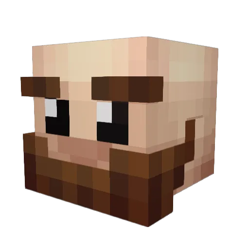 XGUNESX Minecraft avatar head, 3D render