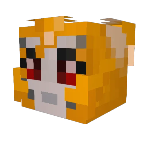 XGUNZZZ02 Minecraft avatar head, 3D render