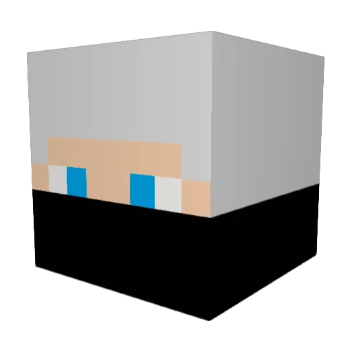 XGYi Minecraft avatar head, 3D render