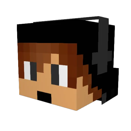 XGamerCreeperX Minecraft avatar head, 3D render
