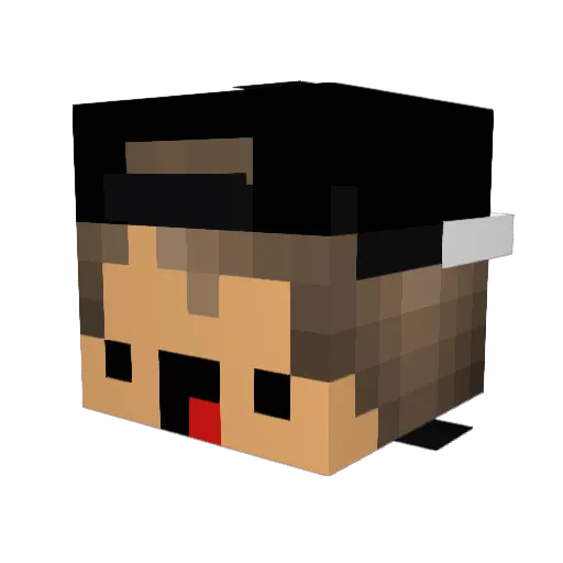 XGamerking1 Minecraft avatar head, 3D render