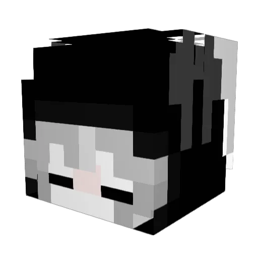 XGhostX0780 Minecraft avatar head, 3D render
