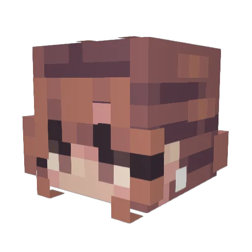 XGhost_GoodieX Minecraft avatar head, 3D render