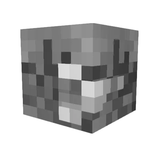 XGns Minecraft avatar head, 3D render