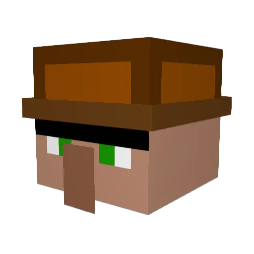 XGoldenNutellaX Minecraft avatar head, 3D render