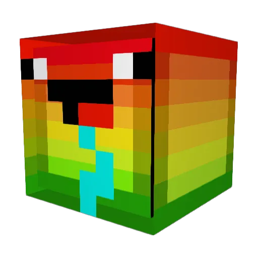 XGrizzy14 Minecraft avatar head, 3D render