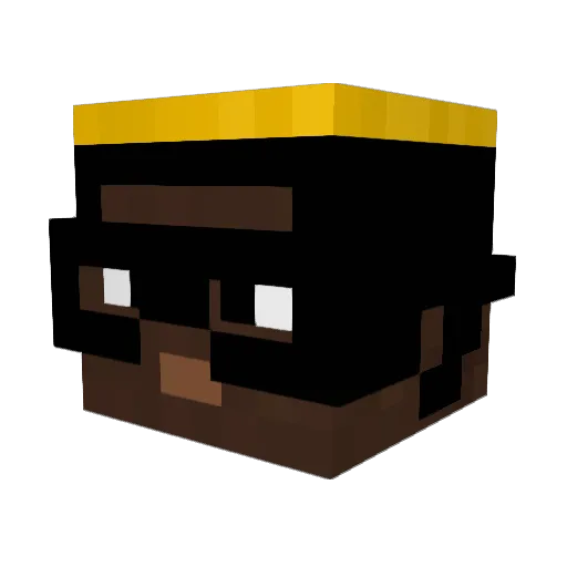 XH3NO Minecraft avatar head, 3D render