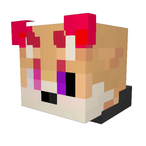 XH4NO Minecraft avatar head, 3D render