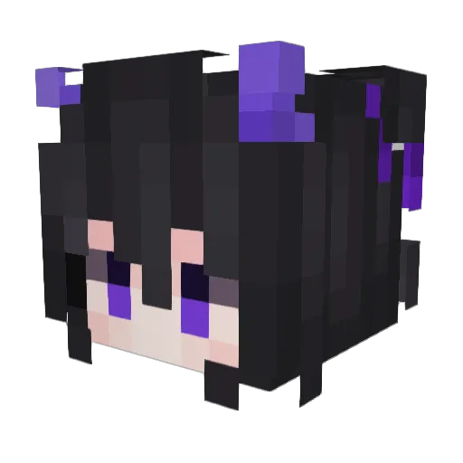XH_y Minecraft avatar head, 3D render