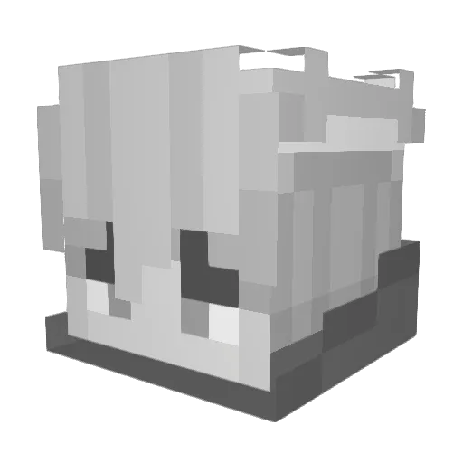 XHight Minecraft avatar head, 3D render