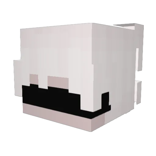 XI7_ Minecraft avatar head, 3D render