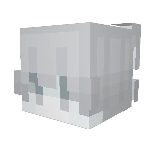 XIAMUGUIZHI Minecraft avatar head, 3D render