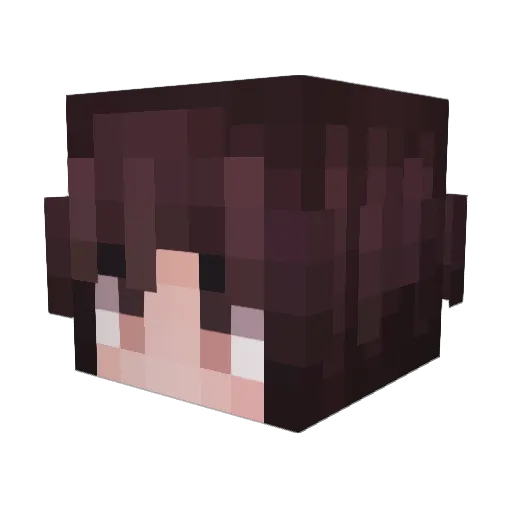 XIANGENING Minecraft avatar head, 3D render