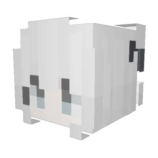 XIAOTATAKA Minecraft avatar head, 3D render