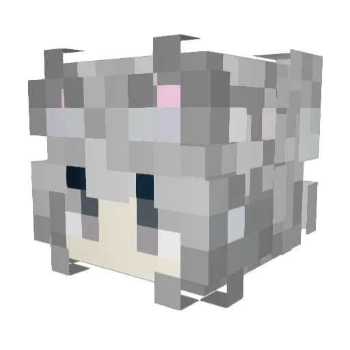 XIAOYAOYU Minecraft avatar head, 3D render