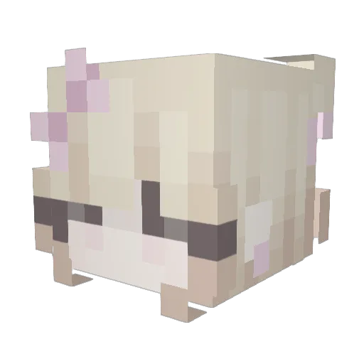 XIEveng Minecraft avatar head, 3D render