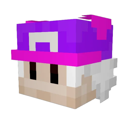 XII1028 Minecraft avatar head, 3D render