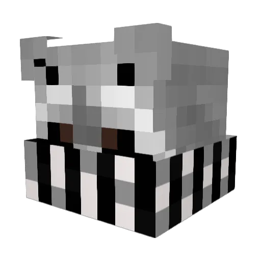 XINIM001 Minecraft avatar head, 3D render