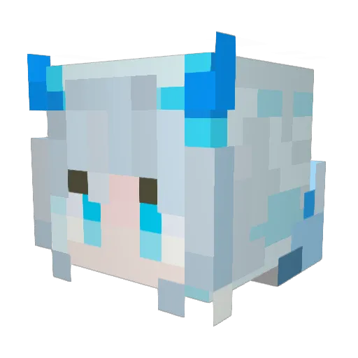 XINRDA Minecraft avatar head, 3D render
