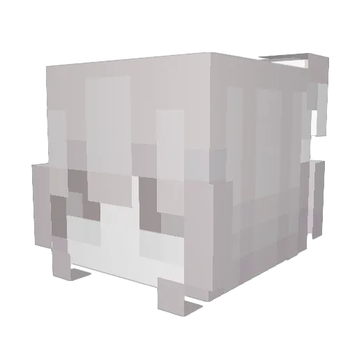 XIU_0425 Minecraft avatar head, 3D render