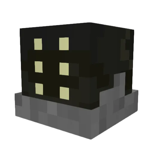 XI_MACKEY_IX Minecraft avatar head, 3D render