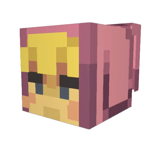 XI_Ryko_IX Minecraft avatar head, 3D render