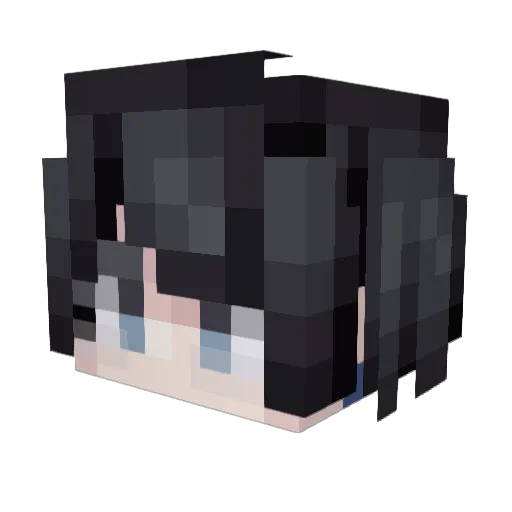 XIa0p Minecraft avatar head, 3D render